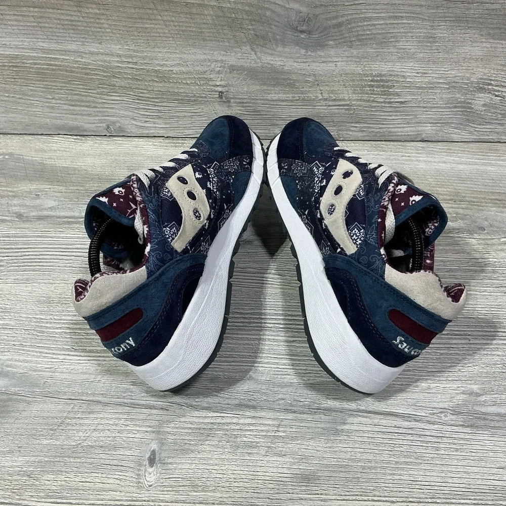 Saucony Shadow 6000 Paisley Blue Men's Size 10 S70724-1 Purple White Sneakers